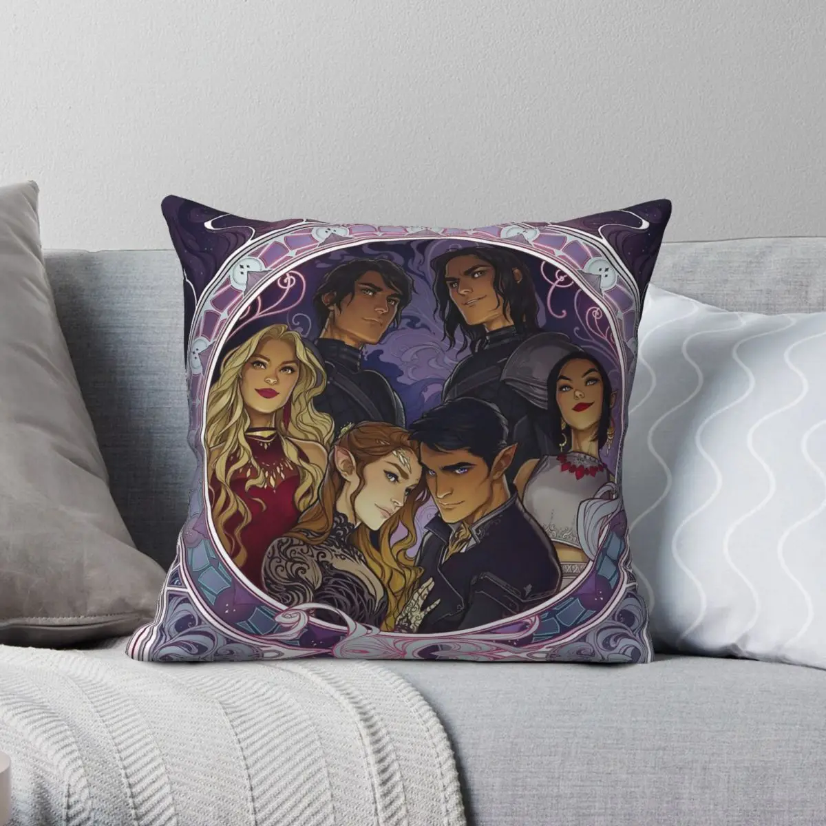 Inner Circle A Court Of Thorns And Roses Pillowcase Polyester Linen Velvet Creative Decor Throw Pillow Case Home Cushion Cover