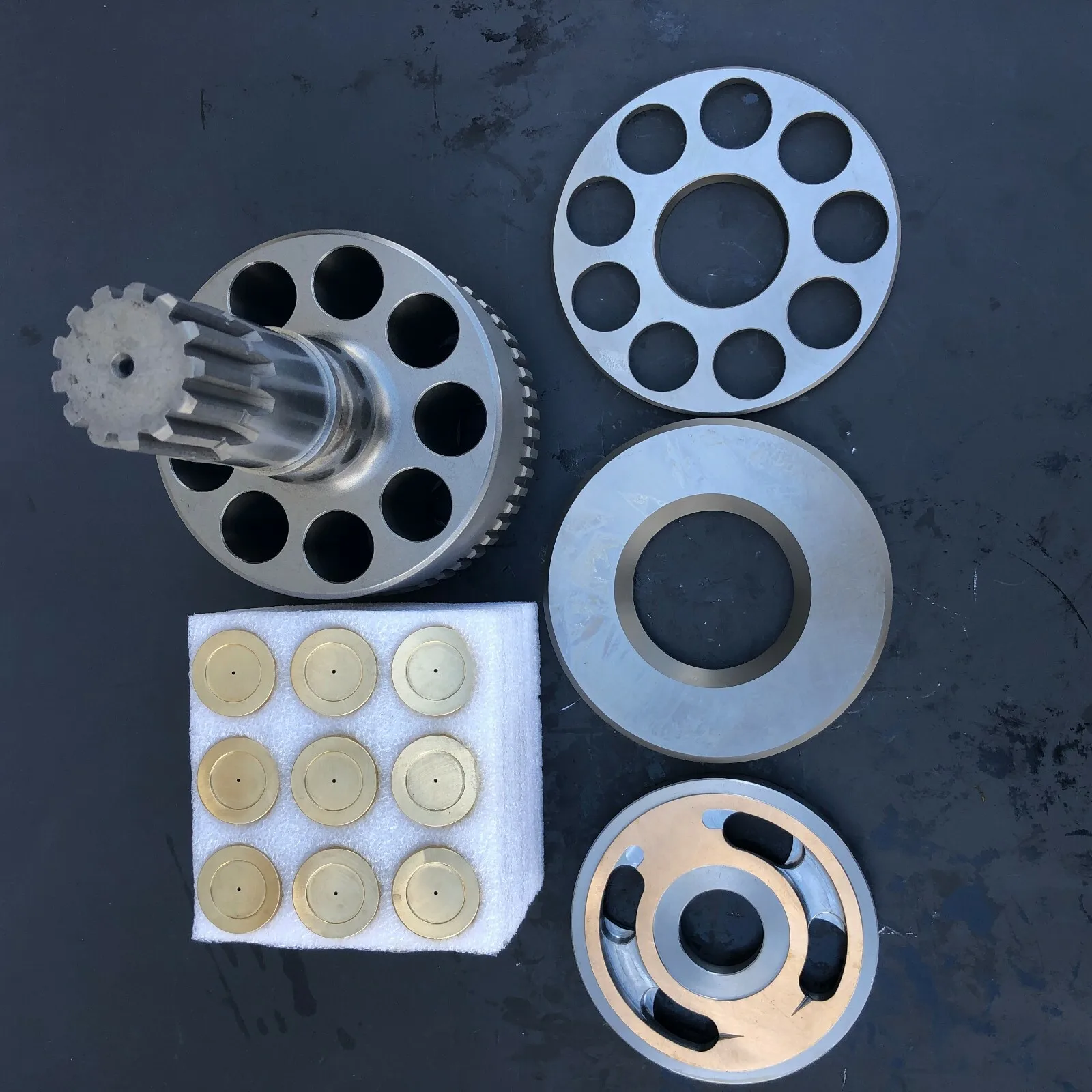 SWING MOTOR:CYLINDER BLOCK,VALVE ,SET PLATE,SHOE ,PISTON FOR HD400 -4/7 HD450