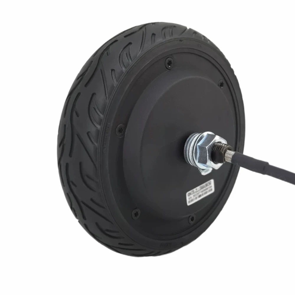 6.5 Inch AGV Wheel Hub Servo Motor – Brushless, Gearless, 24-48V DC, 250W, with 1024-line Encoder & Rubber Tire