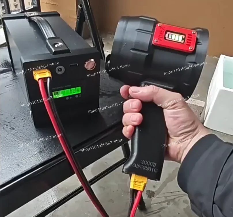 "High-Velocity Turbine Blower - 90mm Brushless Motor Handheld Dryer for Industrial/Car Wash & Snow Removal"