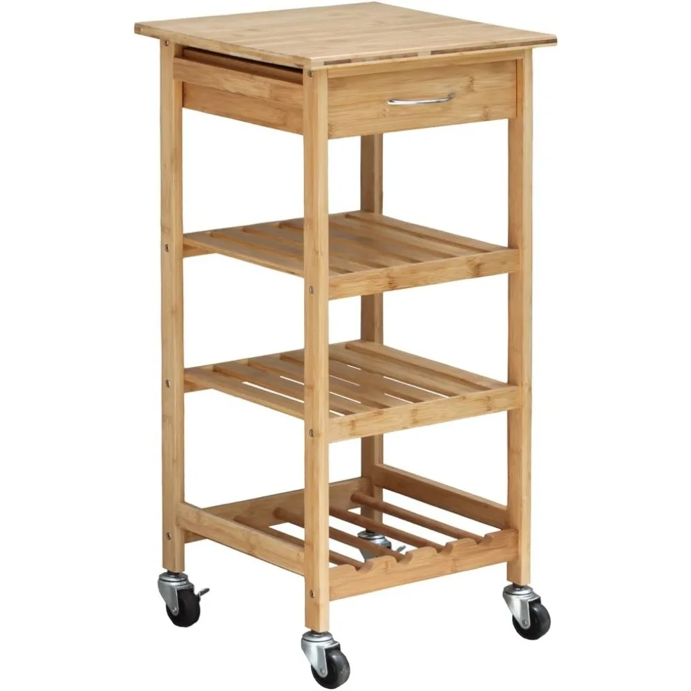 

Design Group Bamboo Kitchen Trolley, Natural