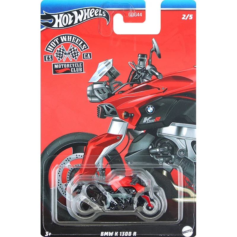 Original Hot Wheels Car Motorycle Club Boys Toys 1/64 Diecast BMW NineT Racer Ducati Scrambler Honda Monkey Collection Edition