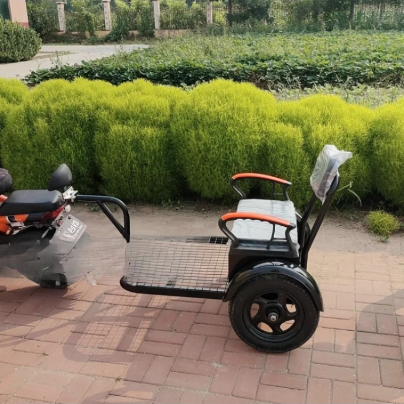 

Self-propelled, electric motorcycle, rear-mounted, outdoor travel riding load, trailer, pet trailer