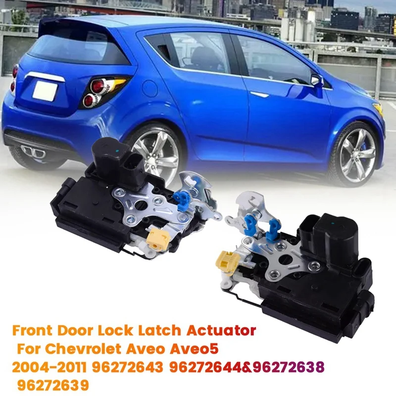 

HOT-1Pair Front Door Lock Latch Actuator For Chevrolet Aveo Aveo5 2004-2011 Lacetti Lova 96272643 96272644&96272638 96272639