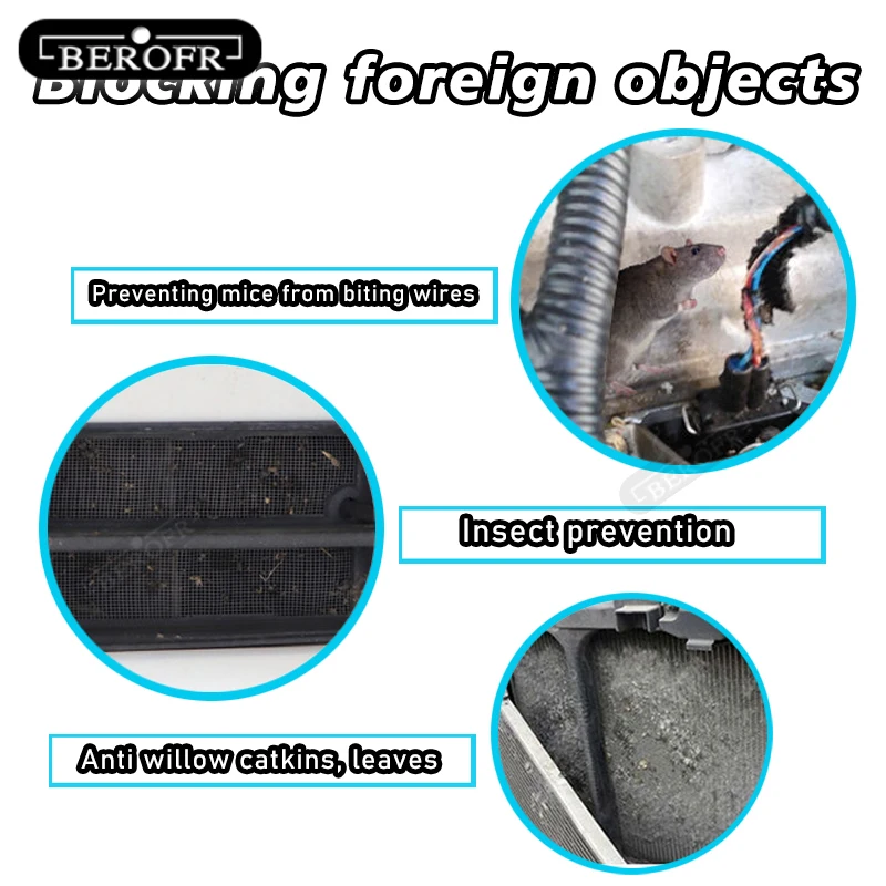 شبكة مضاد للحشرات للسيارات من Hyundai SANTA FE TM 2019 غطاء خزان مياه شبكة مكثف شبكة للحماية إكسسوار تلقائي