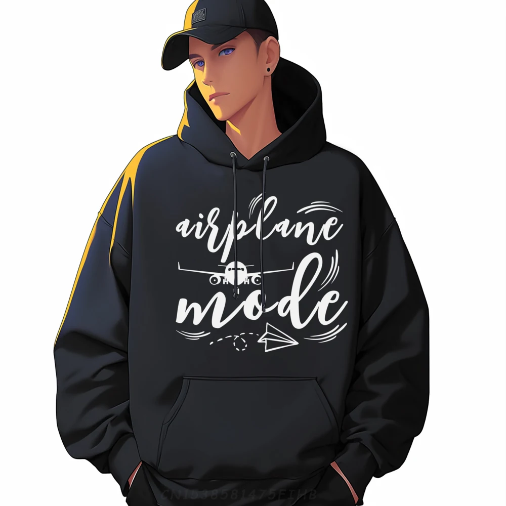 

Airplane Mode Vacation Travel Aircraft Plane Pilot Luxury Hoodies Camisas De Hombre Graphic