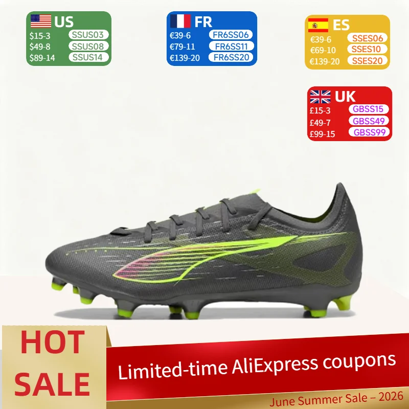

PUMA Ultra 5Match Comfortable and Durable Soft Low-Top Breathable Soccer Shoes Unisex 108166-03