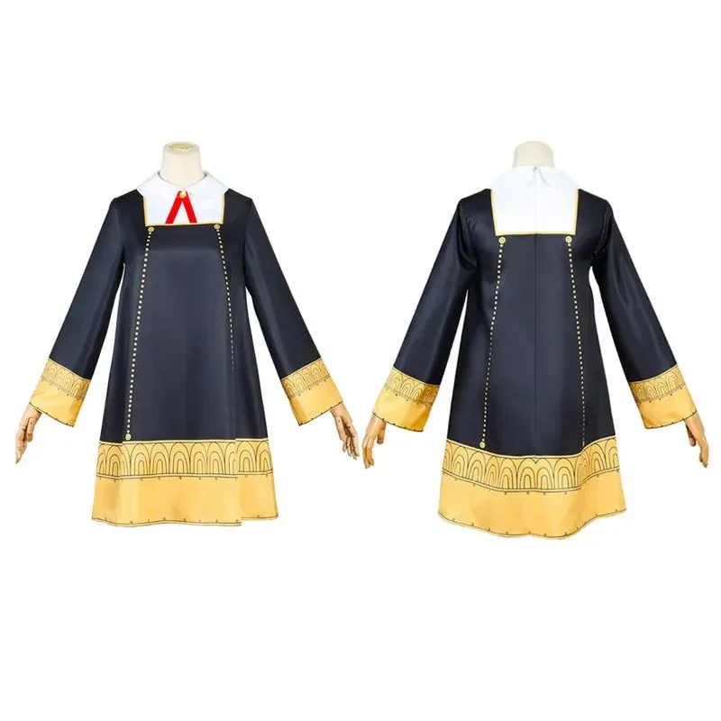 CySPY FAMILY Anya Forger Cosplay Kostüm Halloween Karneval Party Kurze Röcke für Damen inklusive Teufelshörner-Kopfbedeckung