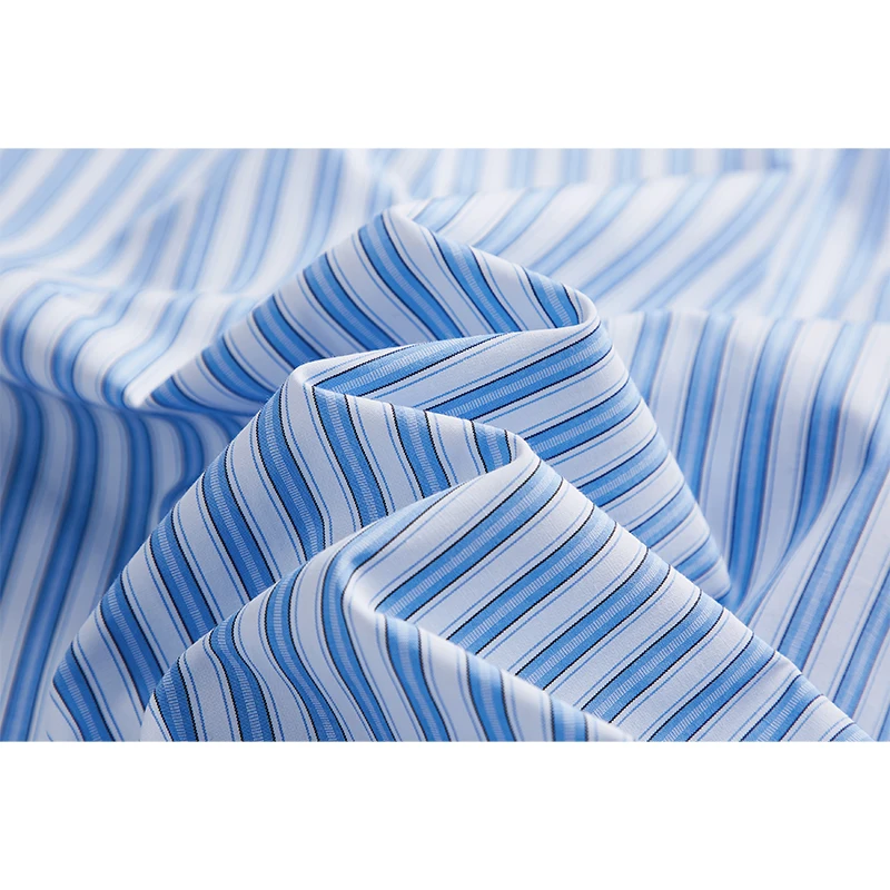 M-XXXXXL Einreihiges gestreiftes Hemd Plus Size Langarm-Kragenbluse Herren Atmungsaktives Freizeitoberteil für Bürokleidung 5XL 4XL