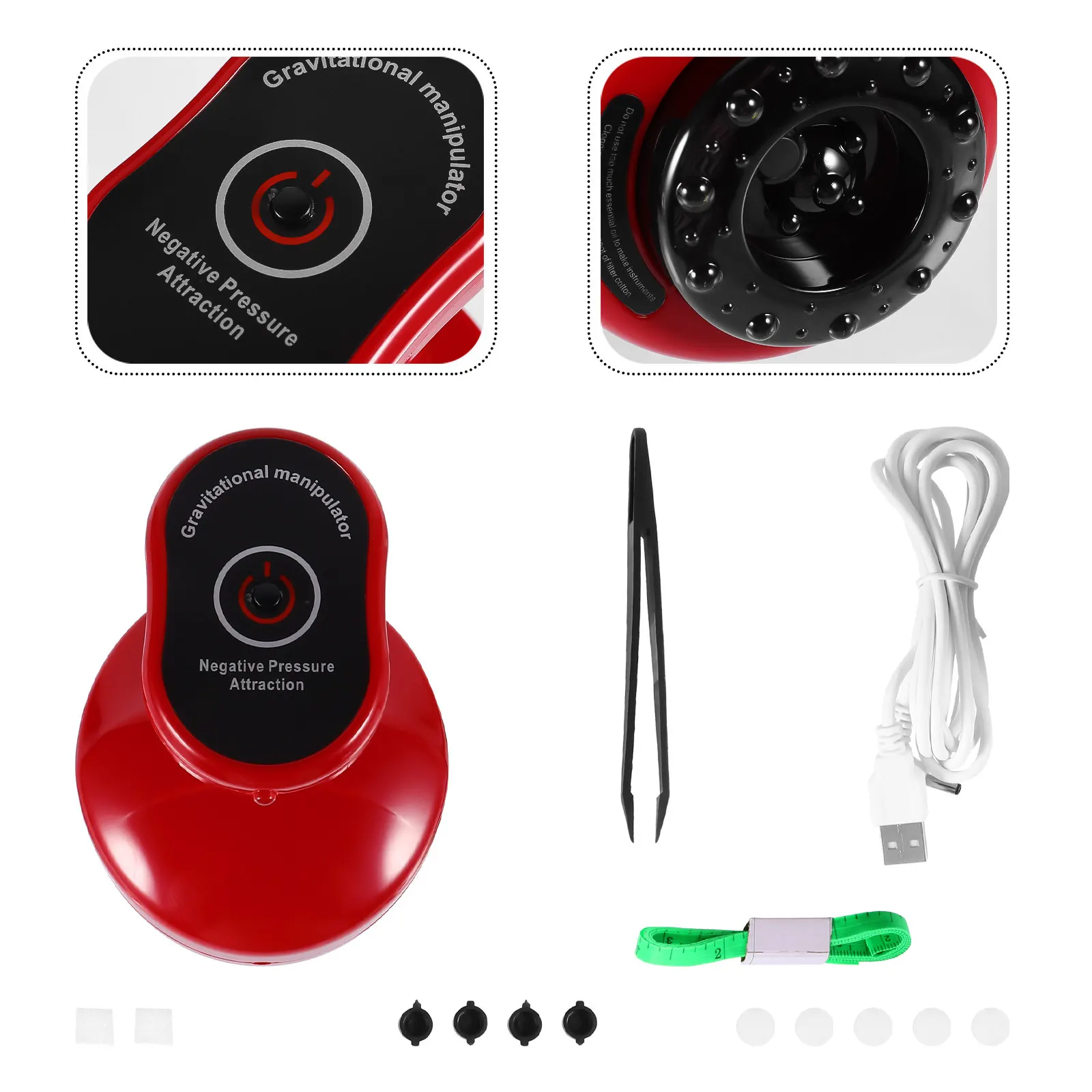 

Электрический массажер для скребкового массажа с отрицательным давлением, 9 скоростей, ЖК-дисплей, для тела и спины, 1 шт.