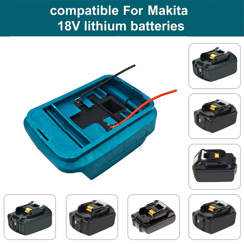1PC DIY Adapter Converter Base Charging Head Shell For Makita/DeWalt/Milwaukee 18V Lithium Battery Connector Power Socket