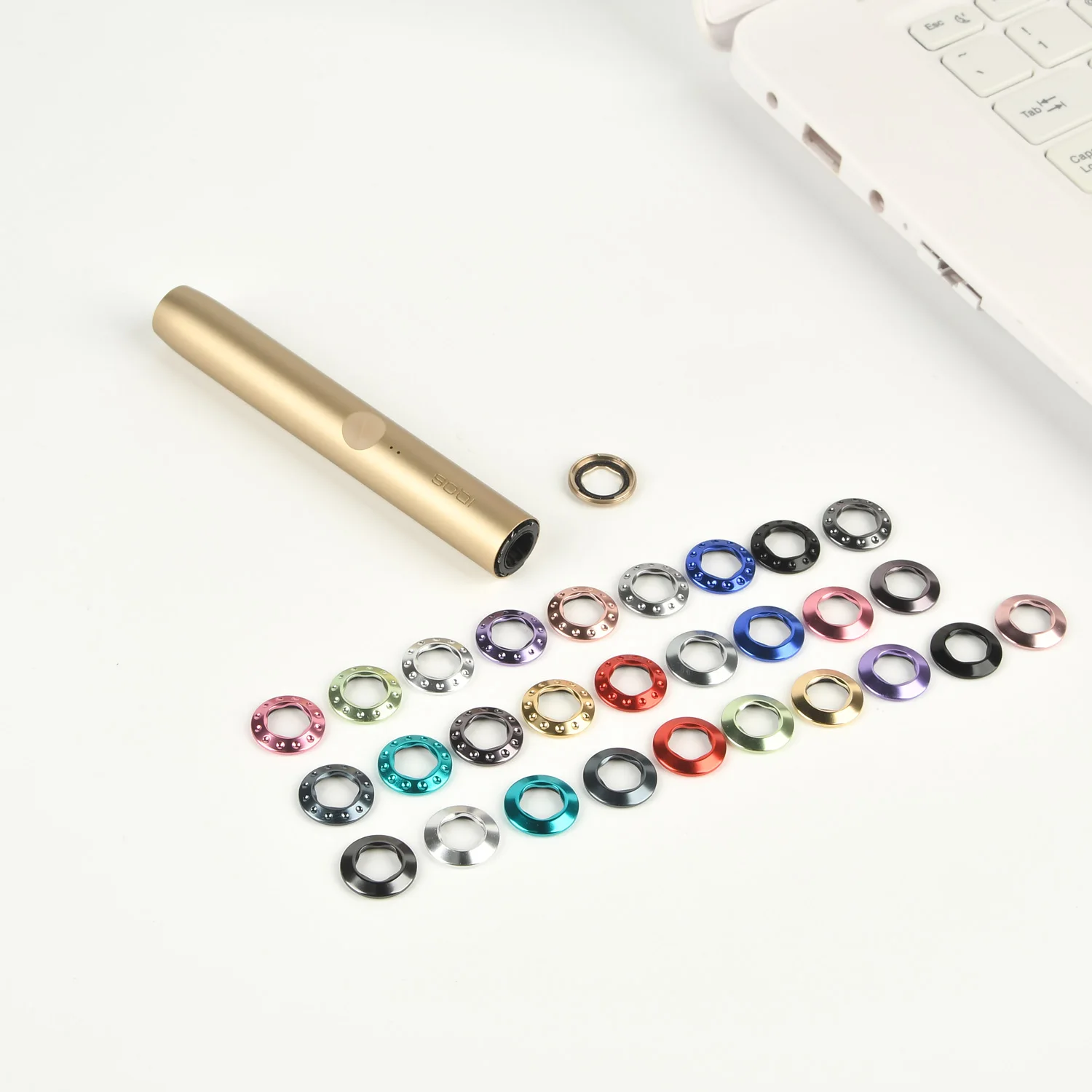 New Design 16Colors Ring For IQO ILUMA Rings For ILUMA Prime Replaceable Accessories with Install Tool Replaceable Cap