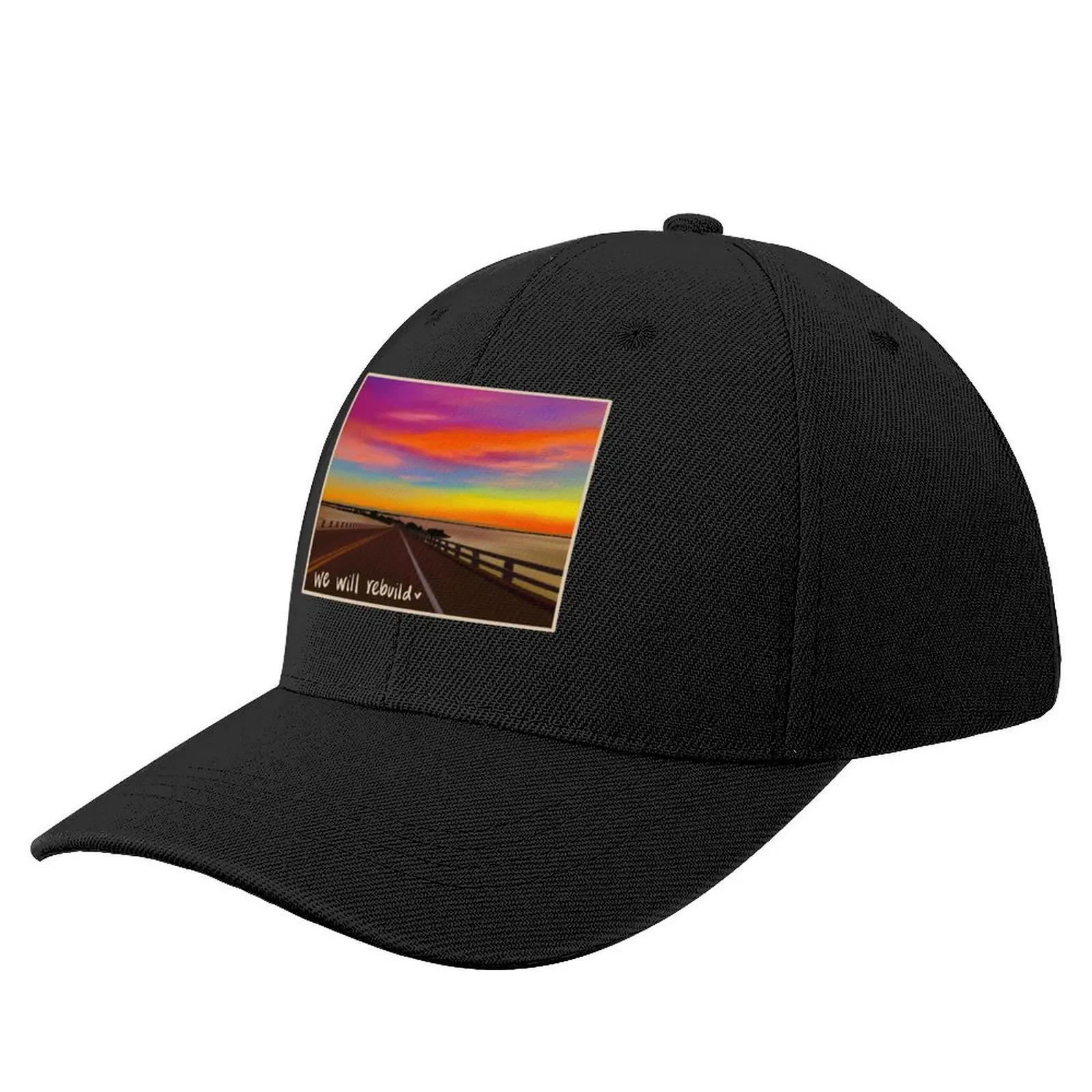 We Will Rebuild - Sanibel Island Causeway Baseball Cap Golf Hat Man custom Hat Mountaineering Men Luxury Brand Women's