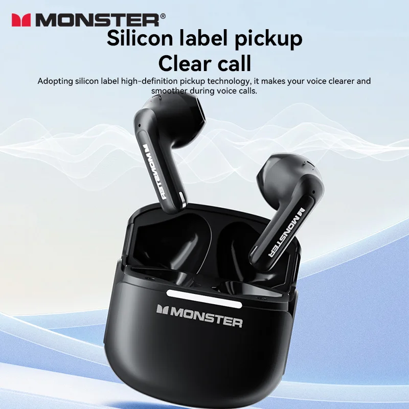 Monster GT15 Wireless Bluetooth5.4 Headphones ANC Music Sports
