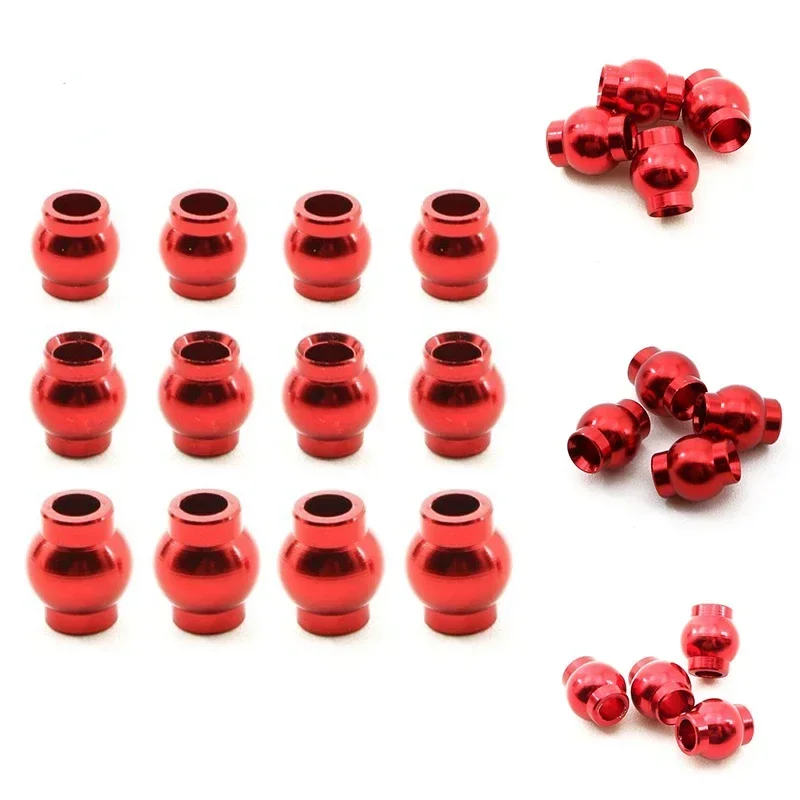 Complete 12pcs Aluminum Alloy Pivot Ball Head Set for Arrma 1/18 Granite Grom RC Car Upgrade Parts Accessories