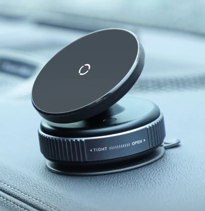 360° Rotating Suction Cup Mobile Phone Holder for Vehicles - Car Windows - Glass - Universal Magnetic Mounting Bracket