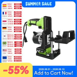 Allsome 2 in 1 Woodworking Slotting Machine Bracket, Wood Trimming Machine Bracket Aluminum Alloy Wood Trimmer Router Support