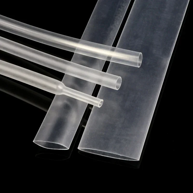 1~10m Heat Shrink Tube 2:1 Transparent Diameter 0.6mm ~ 80mm Polyolefin Tubing Sleeving Wrap Wire Repair DIY Cable Protecctor