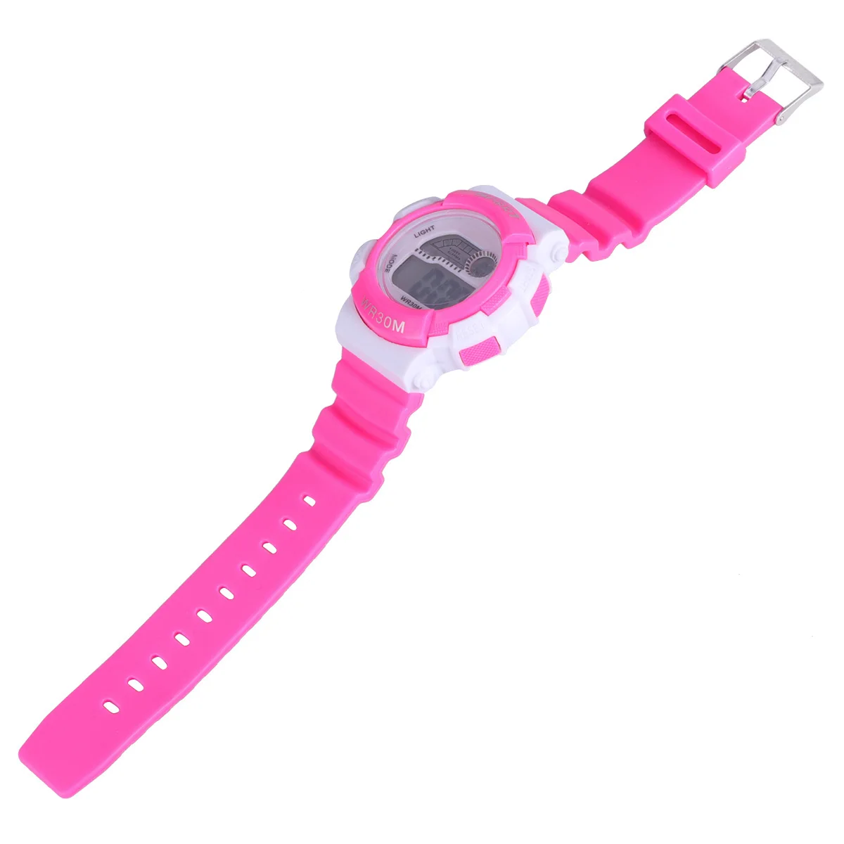 

1pc Kids Electronic Watch Multi-Function Waterproof Cartoon Wrist Watch With Alarm Timer Light For Children Unisex Rosy Gift