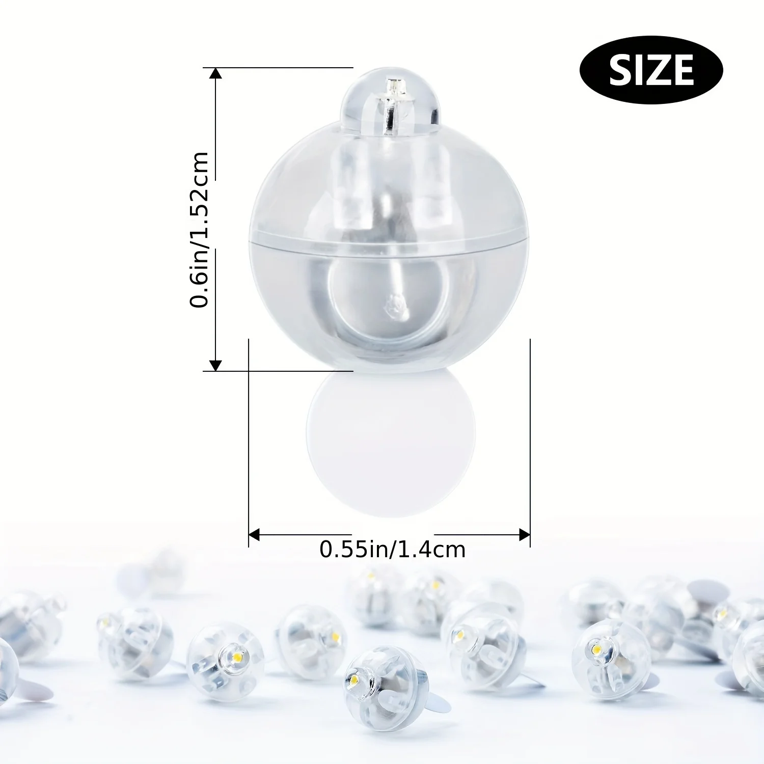 LED Mini Round Ball Lights Colorful Balloon Lantern Glow Beads Candy String Lights Plug In
