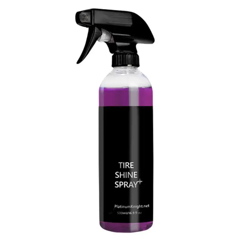 

Tire Shine Spray Durable And User Friendly Tire Dressing Long Lasting UV Protection Glossy Tire Shine Safe For Cars Trucks