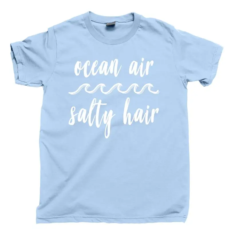 تي شيرت ذو شعر مالح من Ocean Air في الشاطئ الرملي يرجى عدم رعاية القارب