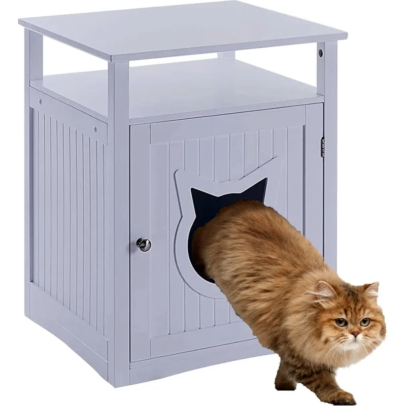

Nightstand Pet House, Litter Box Furniture Indoor Pet Crate, Litter Box Enclosure, Cat Washroom