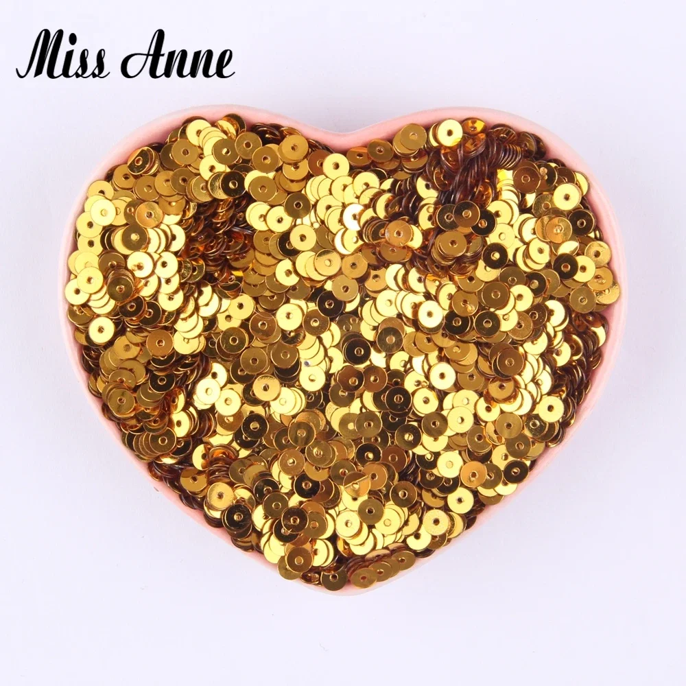 3/4/5/6mm Sequin Flat Round PVC loose Sequins Crafts Paillette Sewing Decoration DIY Accessory Lentejuelas Para Coser 10g