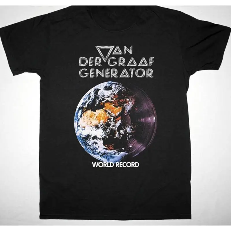 Camiseta retro Van der Graaf Generator, algodón negro s