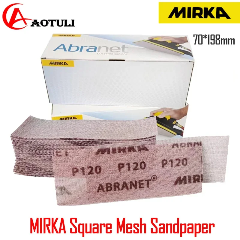 

MIRKA Square Mesh Sandpaper 70x198mm Rectangular Vacuum Flocking Sandpaper Should Be Used Together With Sandpaper Sanding Board