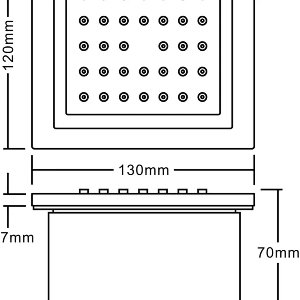 4-częściowy zestaw kwadratowych dysz prysznicowych z litego mosiądzu, system masażu montowany na ścianie, styl SPA, różowe złoto