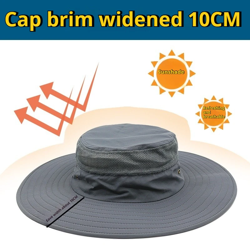

Большой размер XXL, сетчатая дышащая панама с широкими полями, водонепроницаемая рыбацкая шляпа для мужчин и женщин, солнцезащитная кепка с защитой от ультрафиолета, негабаритная походная шляпа