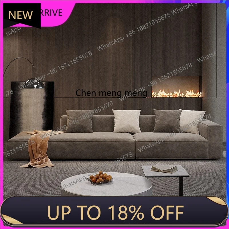 M78 Italian minimalist matte fleece tofu sofa small apartment living room combination corner sofa