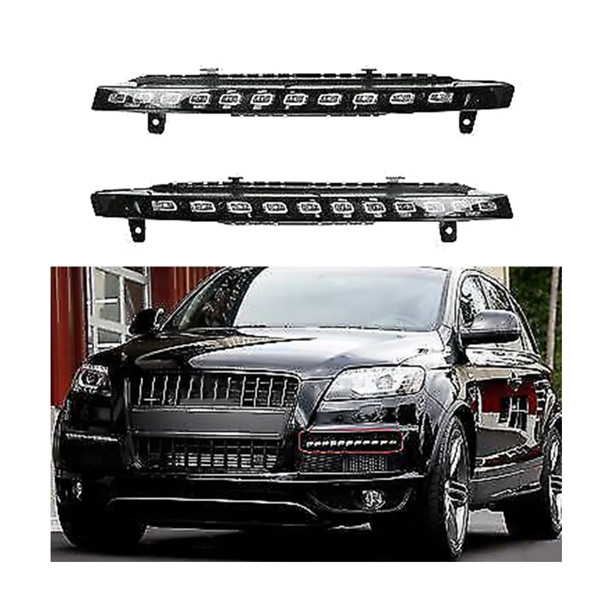 Front Left+Right LED Turn Signal Light for Audi Q7 S-Line 2010-2015