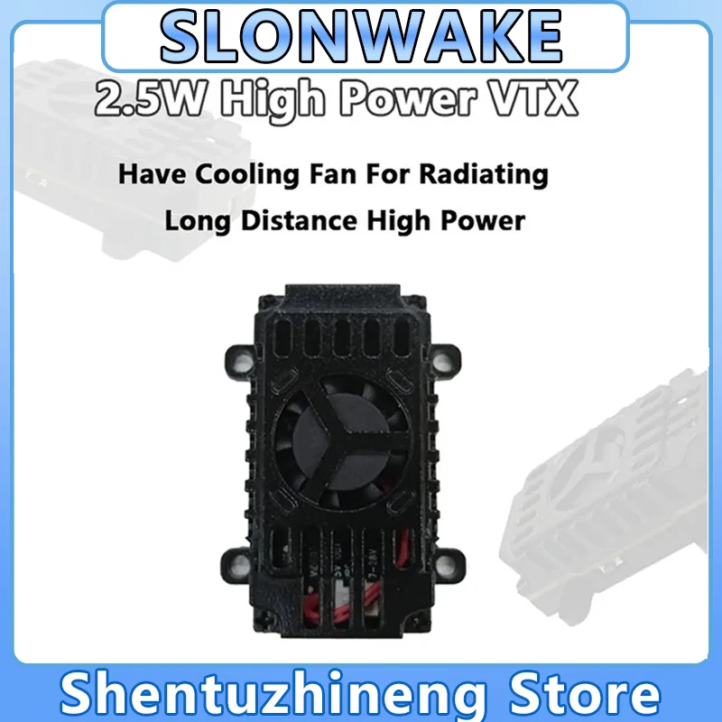 5.8G 5.8GHz 2.5W Video Transmitter VTX 48CH 2500mW adjustable Built in cooling fan For Long Rang FPV Racing Drone