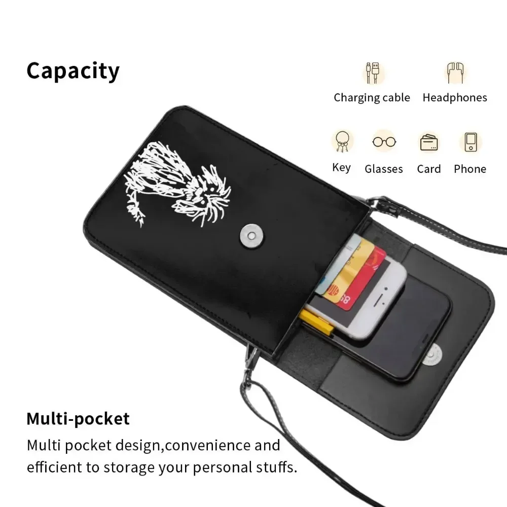 مضحك الكلب الكتابة على الجدران حقيبة كتف الحيوان لطيف قابلة لإعادة الاستخدام الجلود في الهواء الطلق حقيبة الهاتف المحمول حقائب السائبة الإناث