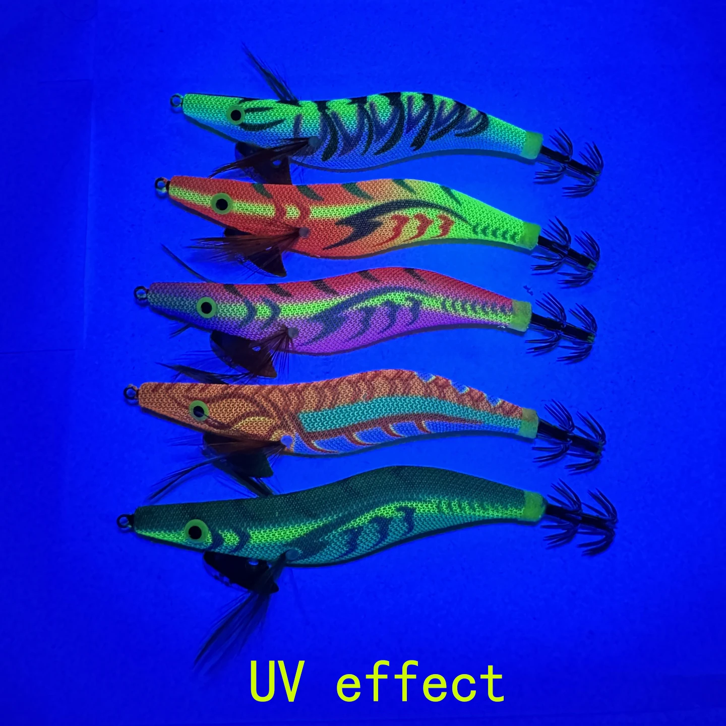 13 سم 20.5 جرام خطاف تهزهز الحبار المضيء 3.5 #   طُعم الروبيان الخشبي للأشعة فوق البنفسجية طُعم القفز EGI لحبار الأخطبوط الحبار #2