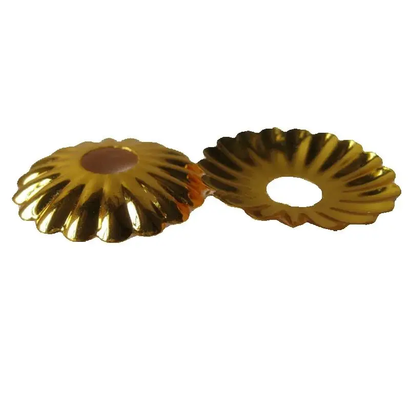 

10 шт., цвет золотого хрома, размер 35 мм/45 мм, чехол с лепестками, декоративная крышка, аксессуары для ламп с ананасом