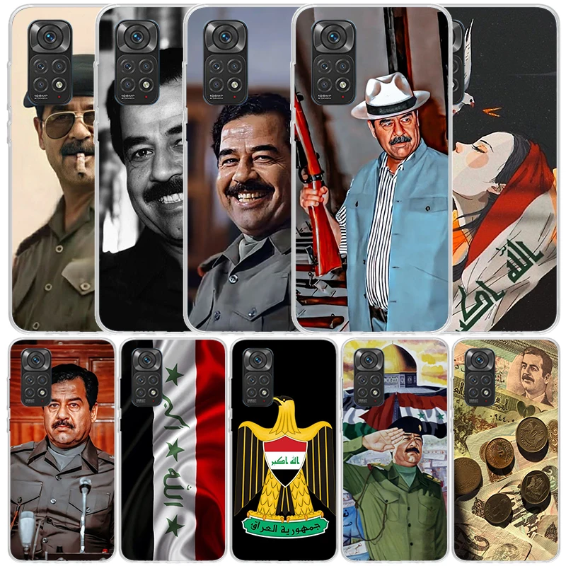 Etui Fashion Saddam Hussein Iraq Arabic Phone Case For Xiaomi Redmi Note 13 12S 12 11S 11 11T 11E Pro Plus 10S 10 9S 9 8T 8 7 +