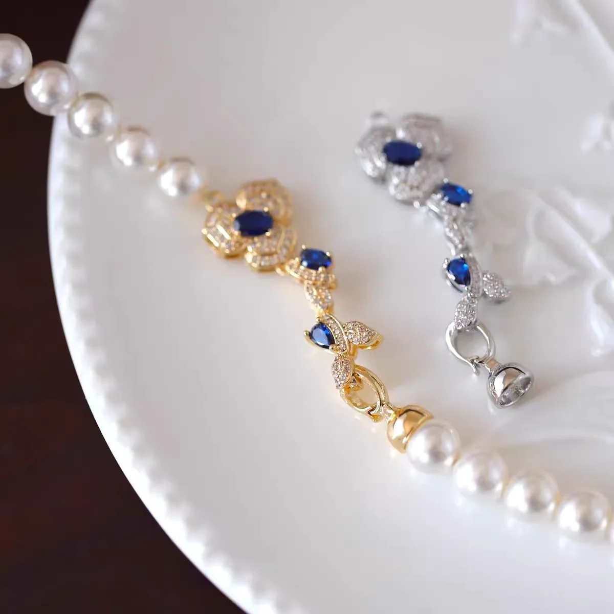 

1 шт. позолоченная медная застежка с цветными цирконами и высококачественным жемчугом для самостоятельного изготовления украшений, аксессуар для ожерелья и браслета