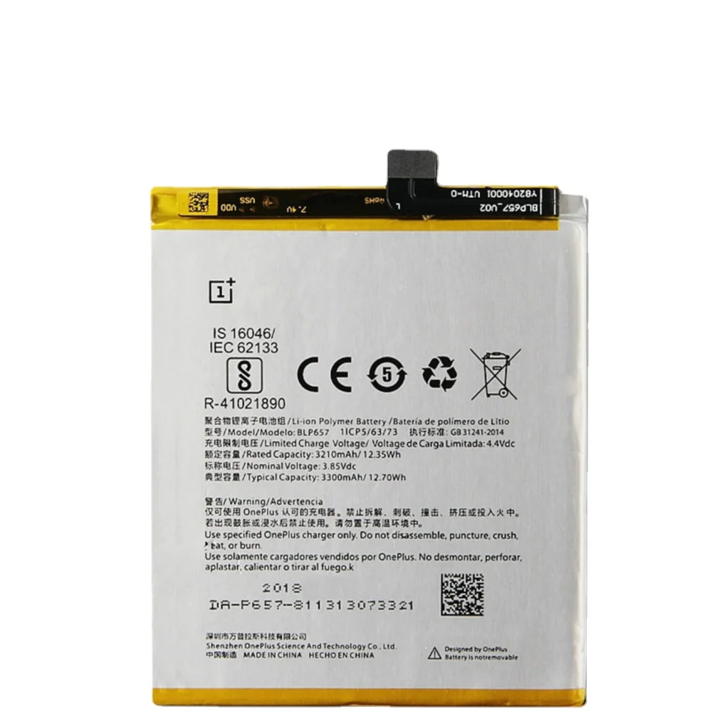 

New BLP657 Battery For OnePlus 6 A6001 Mobile Phone