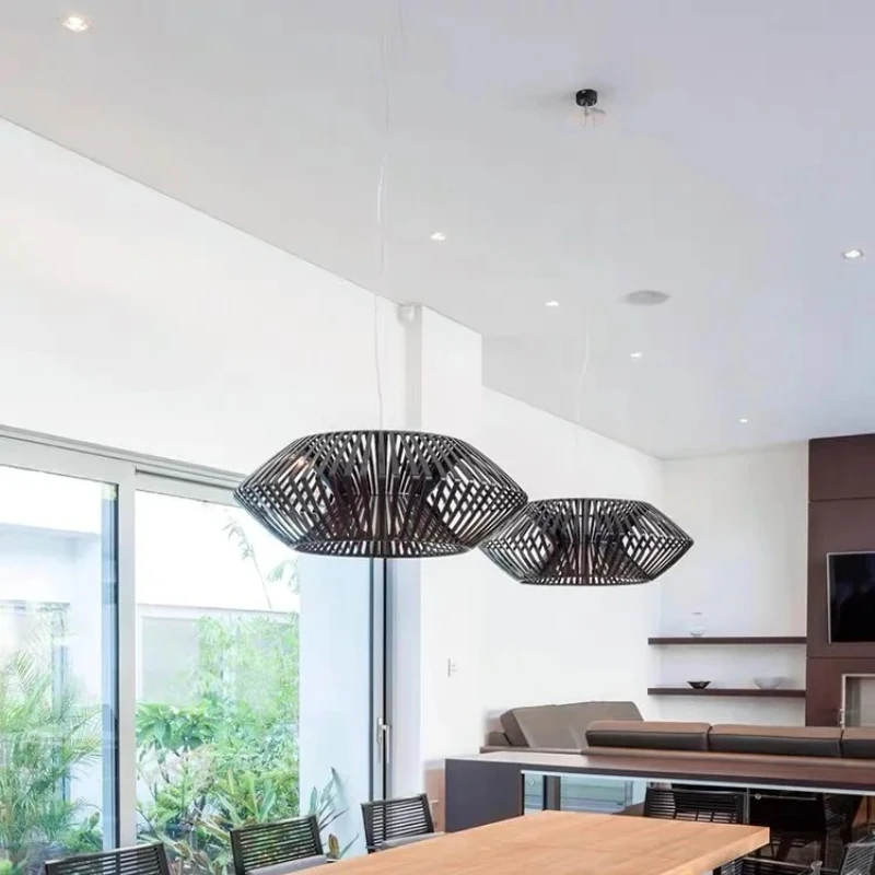 

Spain Modern Pendant Lamp for Kitchen Table Island Dining Room White Round 64CM LED Chandeliers Iron V-shape Home Hanging Light
