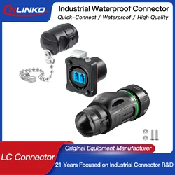 CNLINKO M24 Waterproof LC-LC Fiber Optic Connector Computer Room Network Single Mode Single/Dual Pin BD24 Optical Connector