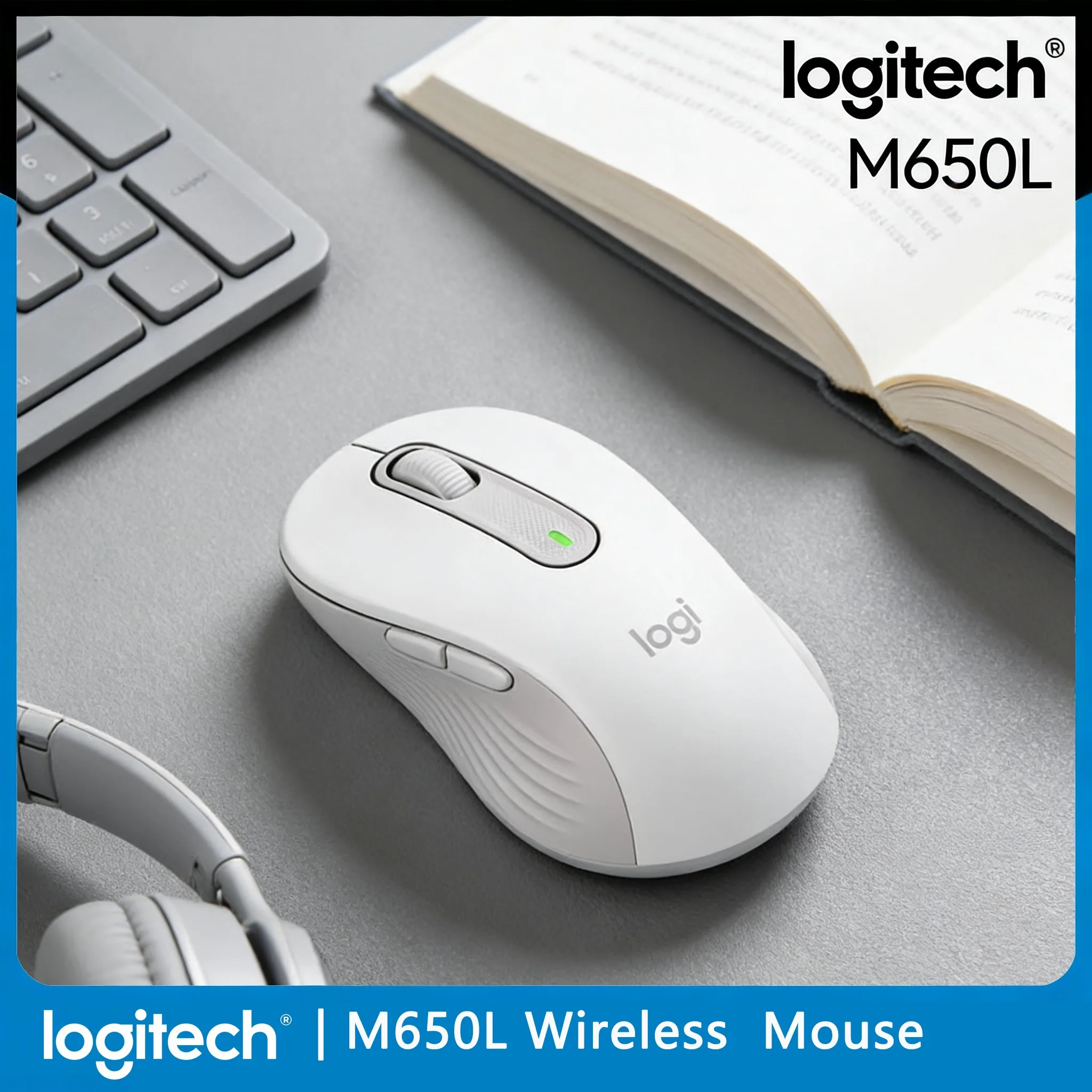 

Беспроводная мышь Logitech M650 / M650L с двумя режимами подключения, стабильным соединением и функцией быстрого прокрутки SmartWheel