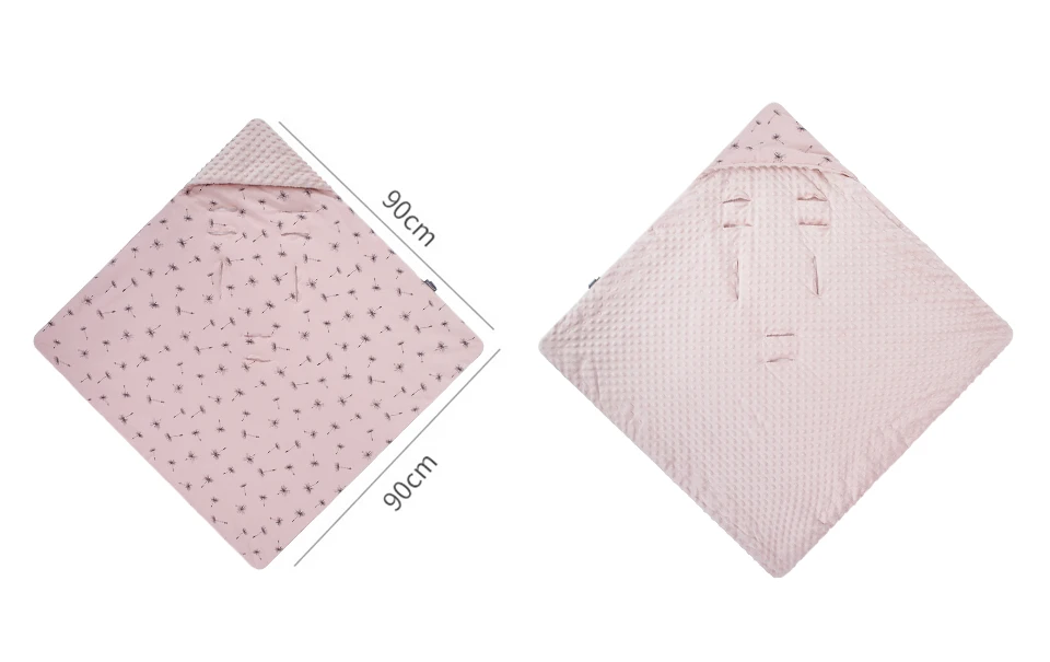 Babydecke für Neugeborene mit Kapuze, winddicht, draußen gehen, warm, tragbar, Wickeltuch im Korb, Baby-Auto-Sicherheitssitze für 0–3 Monate – Detail 7