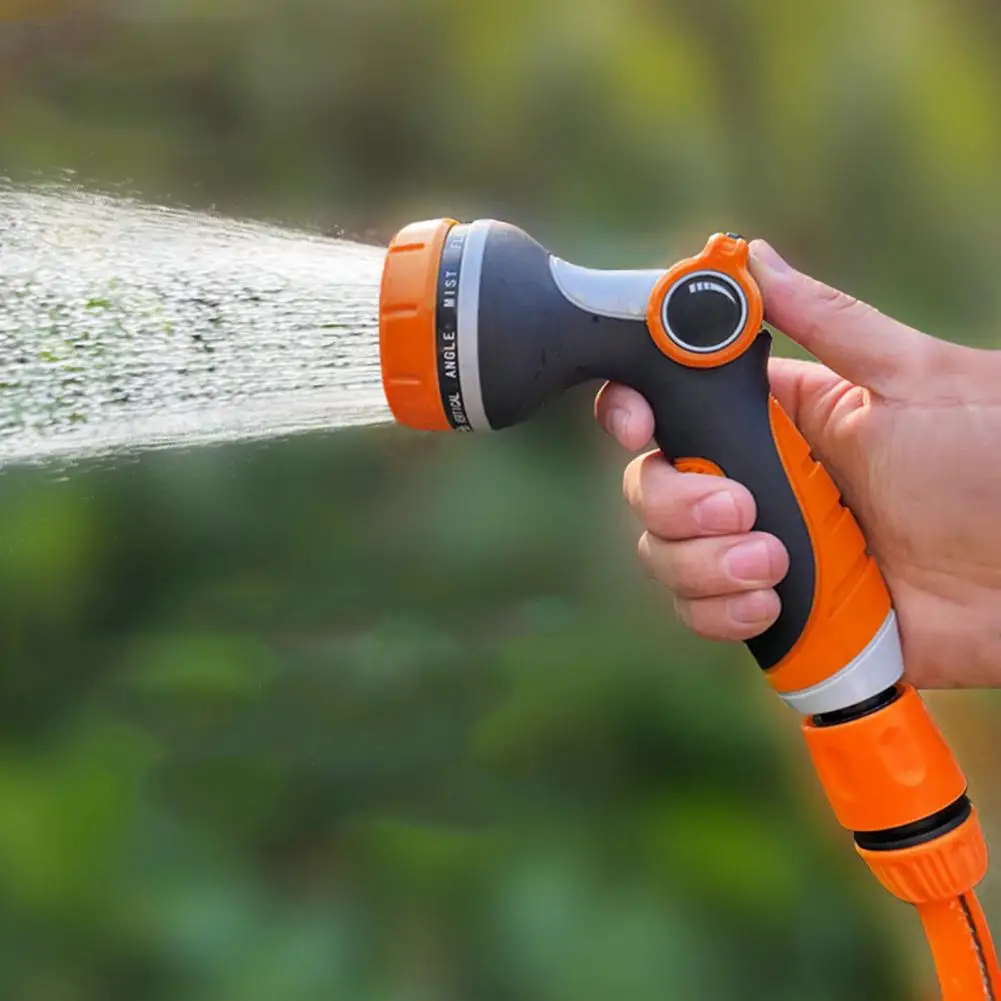 PULVERIZADOR DE Boquilla de manguera de agua, Control de pulgar, 10 modos, lavado resistente, manguera de riego de césped de jardín, boquilla de