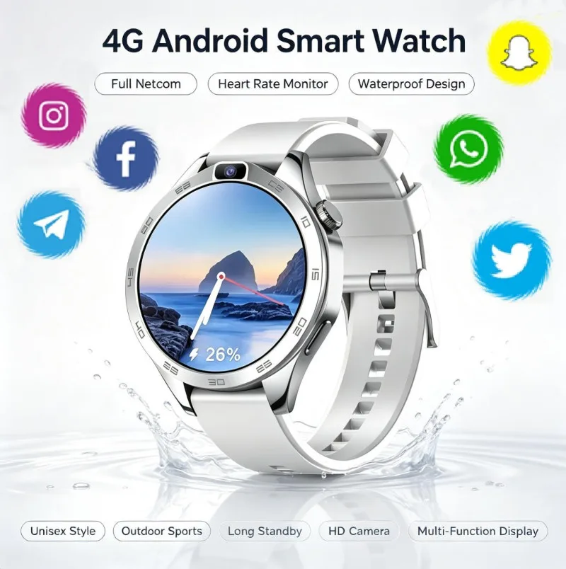 Men Women Sports Smartwatch HD Screen GPS Tracker Bluetooth Call Waterproof Heart Rate Sleep Monitor Wrist Watch