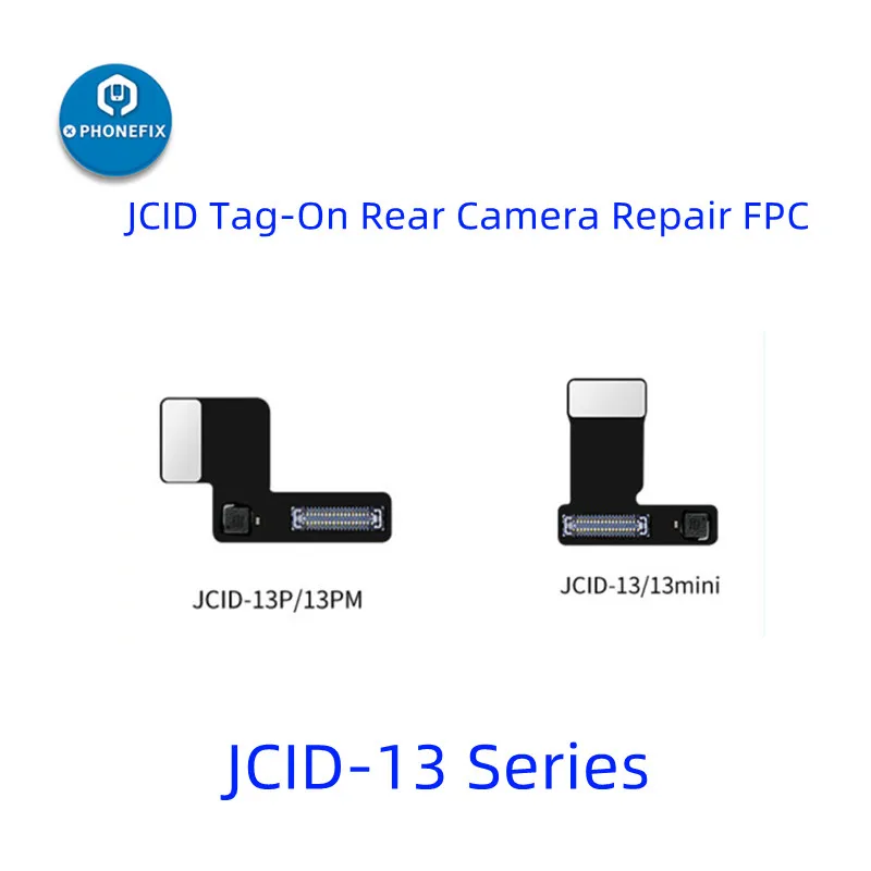 JCID FPC Cable flexible Cámara trasera Tag-on sin eliminación de soldadura para iPhone 12-15PM Resolve coincidencia de códigos y problemas de ventana emergente