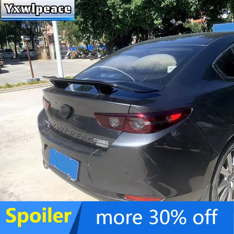 

For Mazda3 Axela Sedan 2020 2021 High Quality ABS Material Primer Color Rear Trunk Lip Spoiler Trunk Wing Car Styling