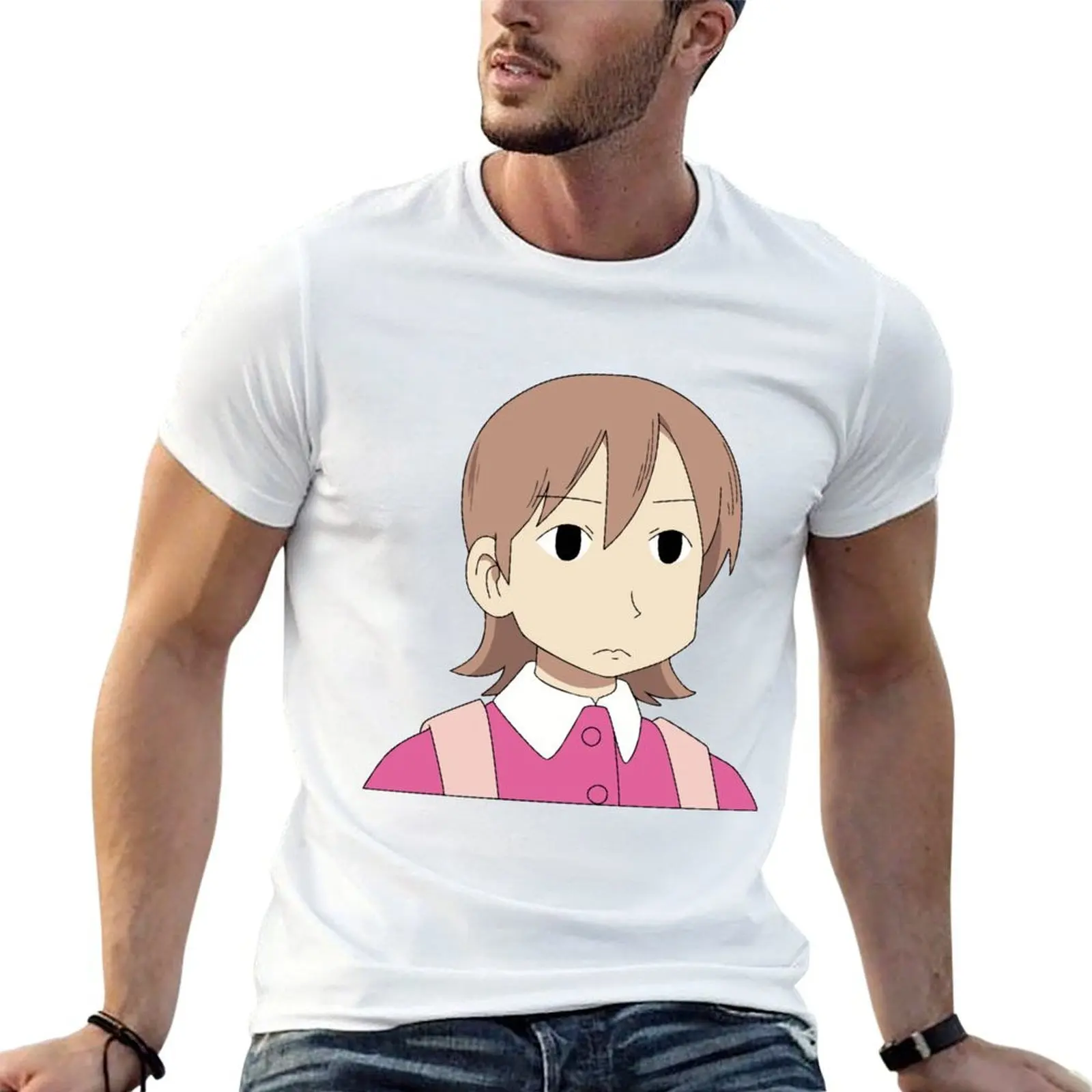 

Nichijou | Aioi Yuuko Blank Face T-Shirt t shirts with prints t shirt personalised T-Shirt